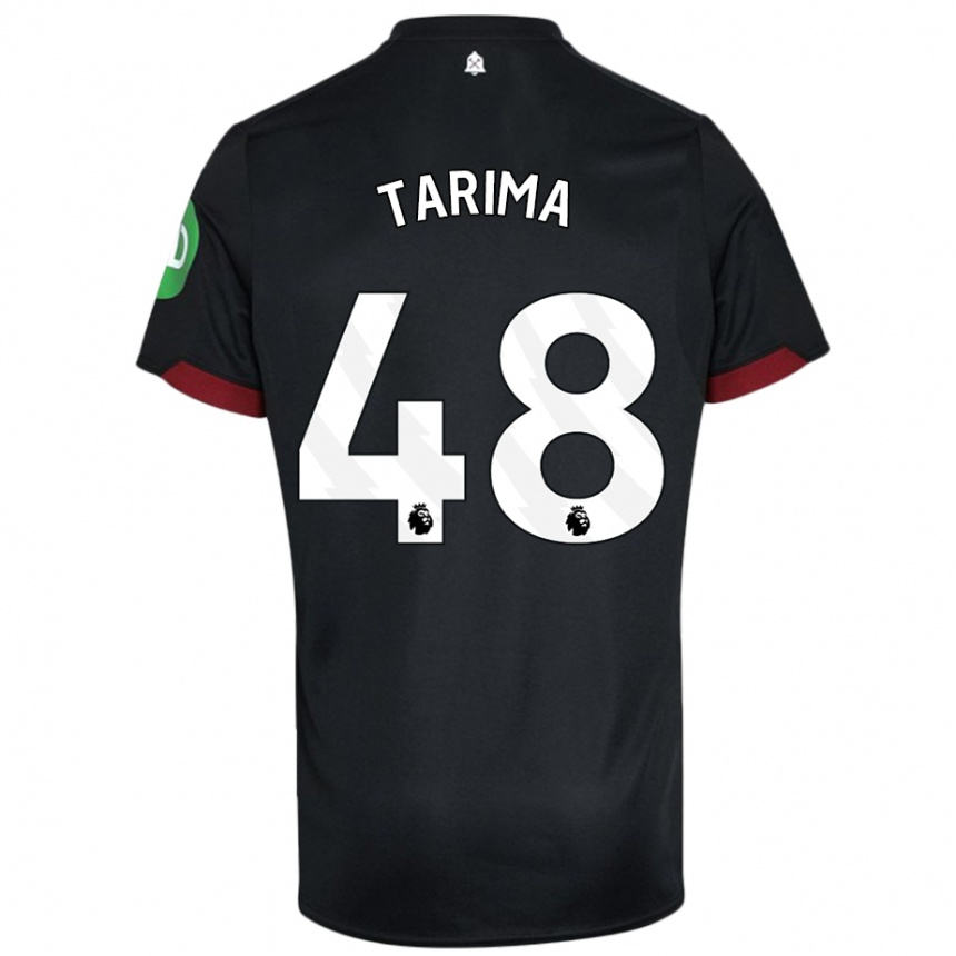 Niño Fútbol Camiseta Sean Tarima #48 Negro Blanco 2ª Equipación 2024/25 México