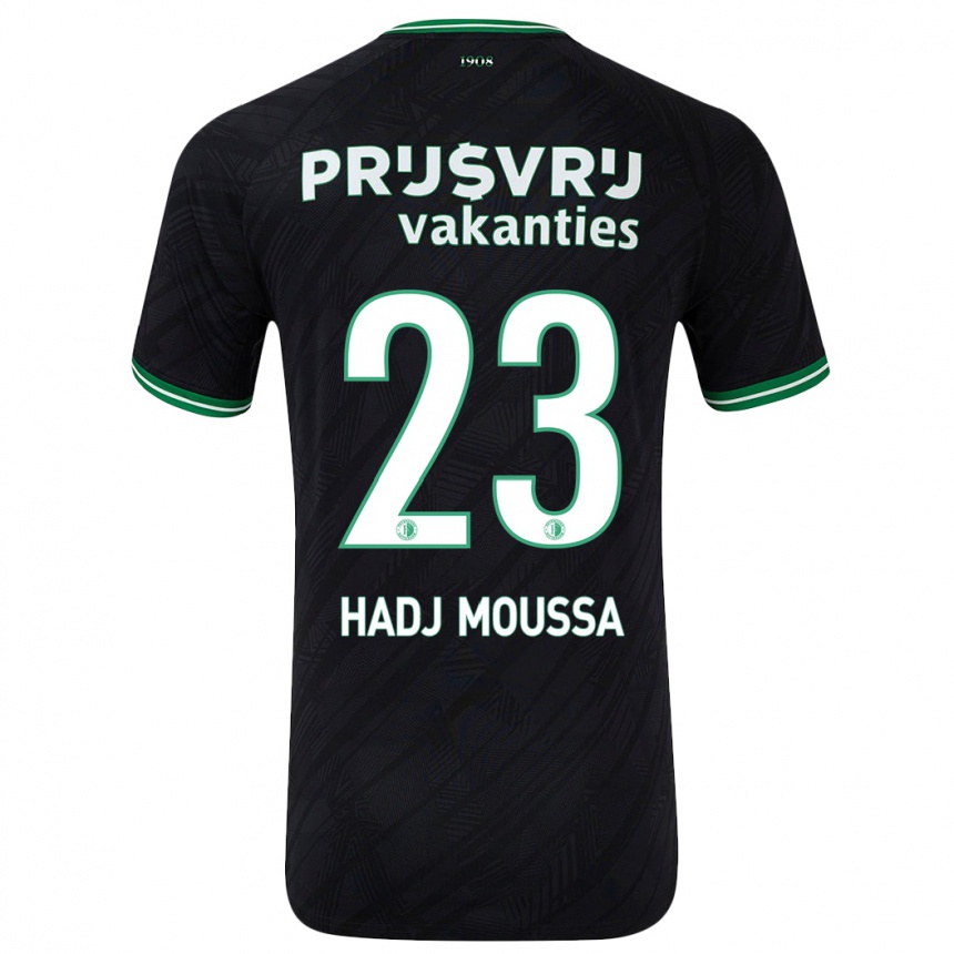 Niño Fútbol Camiseta Anis Hadj Moussa #23 Negro Verde 2ª Equipación 2024/25 México