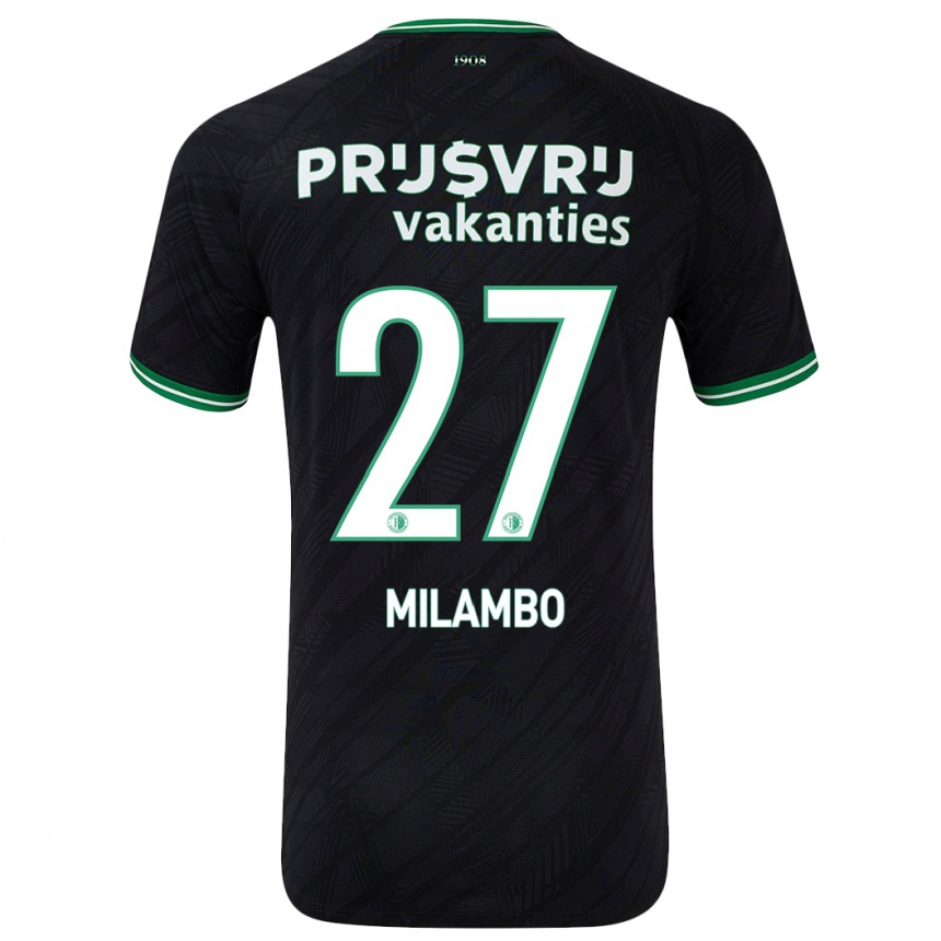 Niño Fútbol Camiseta Antoni Milambo #27 Negro Verde 2ª Equipación 2024/25 México