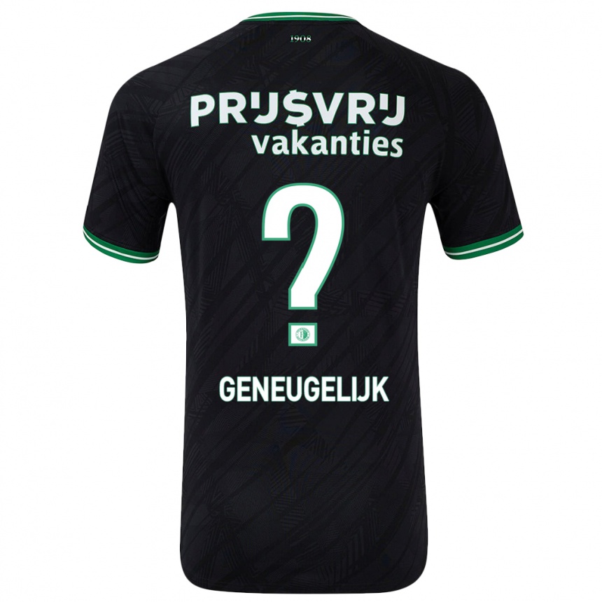 Niño Fútbol Camiseta Ivar Geneugelijk #0 Negro Verde 2ª Equipación 2024/25 México