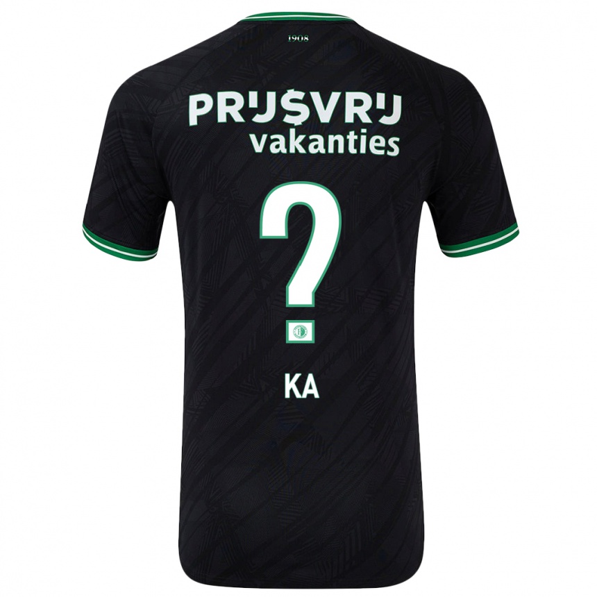 Niño Fútbol Camiseta Ismail Ka #0 Negro Verde 2ª Equipación 2024/25 México