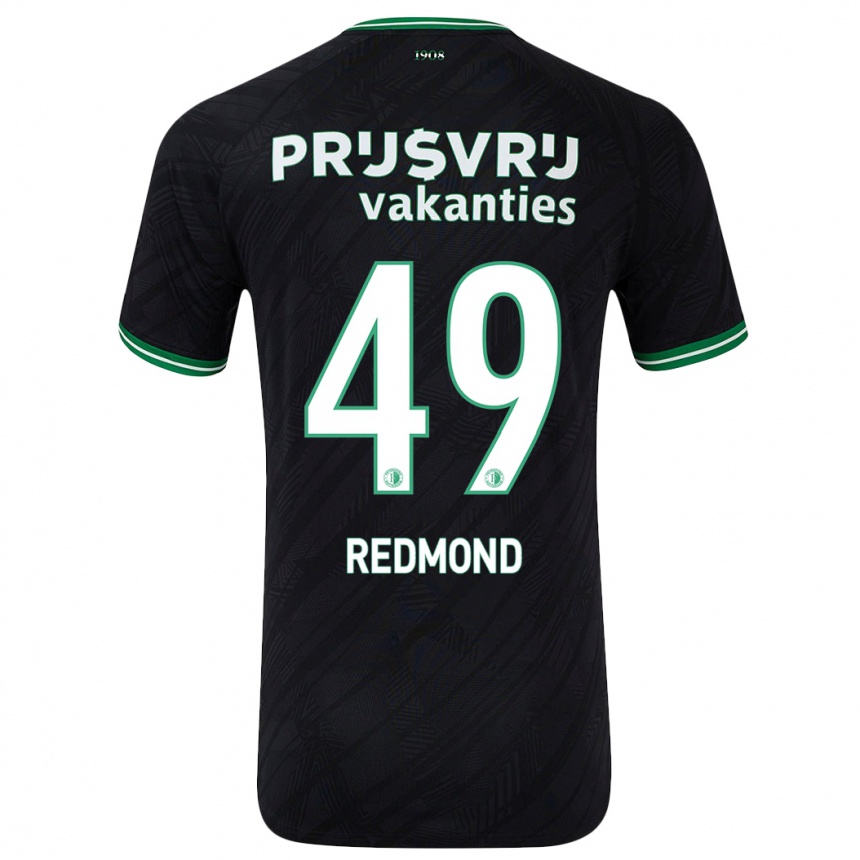 Niño Fútbol Camiseta Zepiqueno Redmond #49 Negro Verde 2ª Equipación 2024/25 México