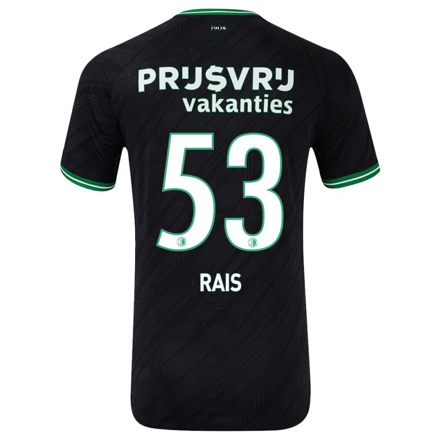 Niño Fútbol Camiseta Amir Rais #53 Negro Verde 2ª Equipación 2024/25 México