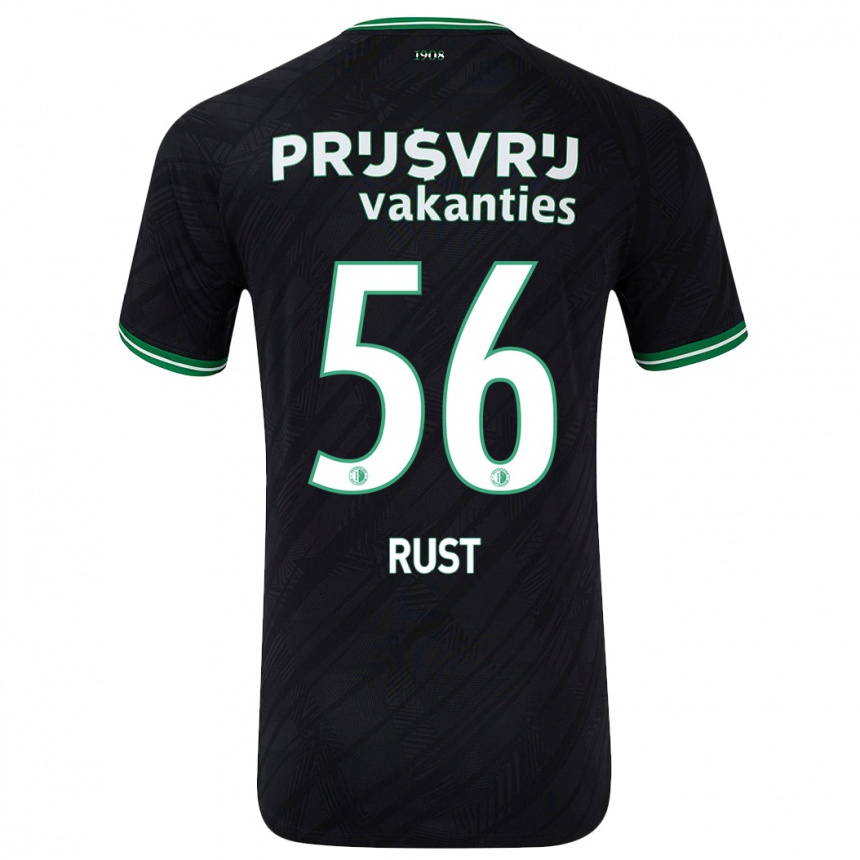 Niño Fútbol Camiseta Fabiano Rust #56 Negro Verde 2ª Equipación 2024/25 México