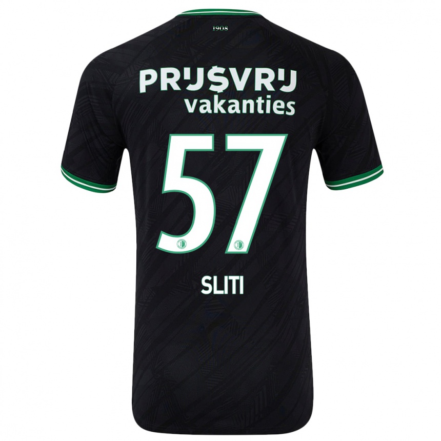 Niño Fútbol Camiseta Aymen Sliti #57 Negro Verde 2ª Equipación 2024/25 México