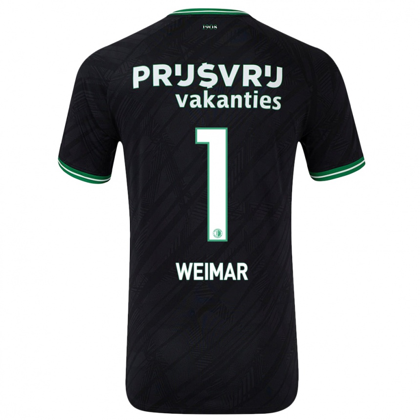 Niño Fútbol Camiseta Jacintha Weimar #1 Negro Verde 2ª Equipación 2024/25 México