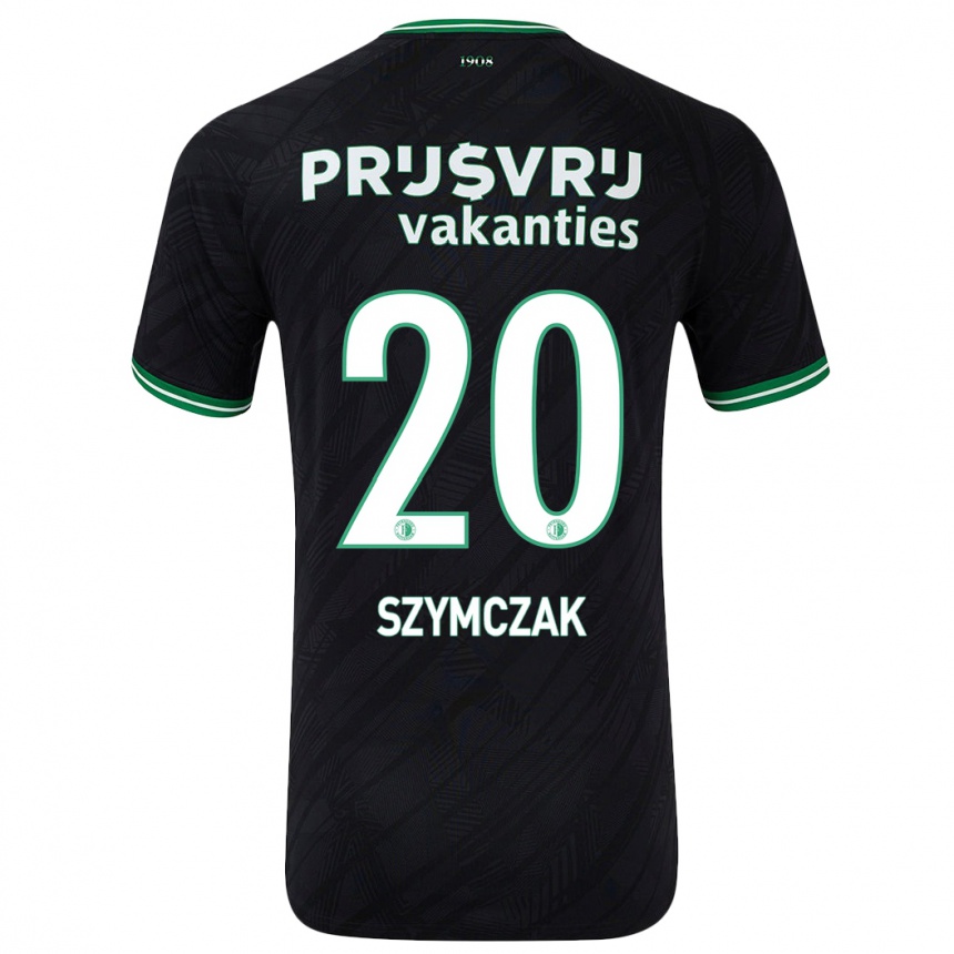 Niño Fútbol Camiseta Olivia Szymczak #20 Negro Verde 2ª Equipación 2024/25 México