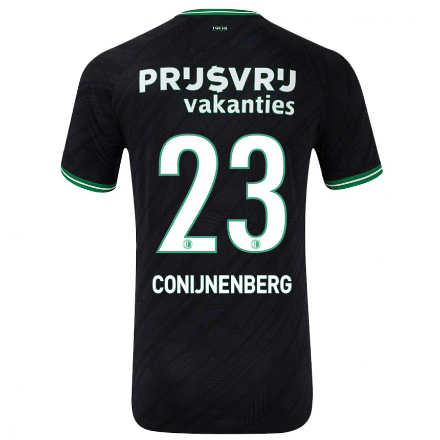 Niño Fútbol Camiseta Jada Conijnenberg #23 Negro Verde 2ª Equipación 2024/25 México