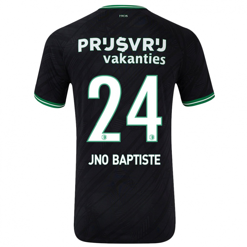 Niño Fútbol Camiseta Bridget Jno Baptiste #24 Negro Verde 2ª Equipación 2024/25 México