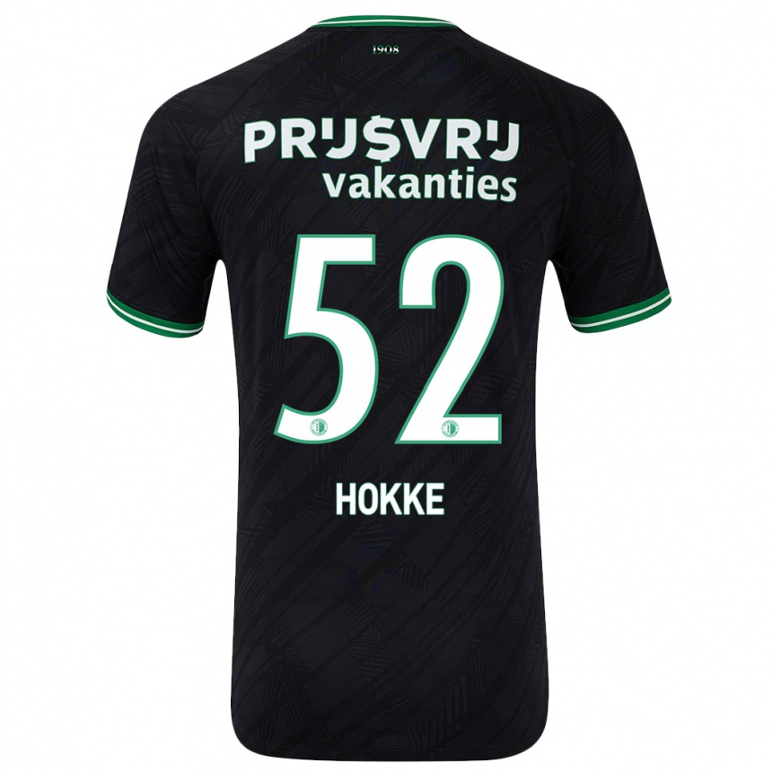 Niño Fútbol Camiseta Milan Hokke #52 Negro Verde 2ª Equipación 2024/25 México