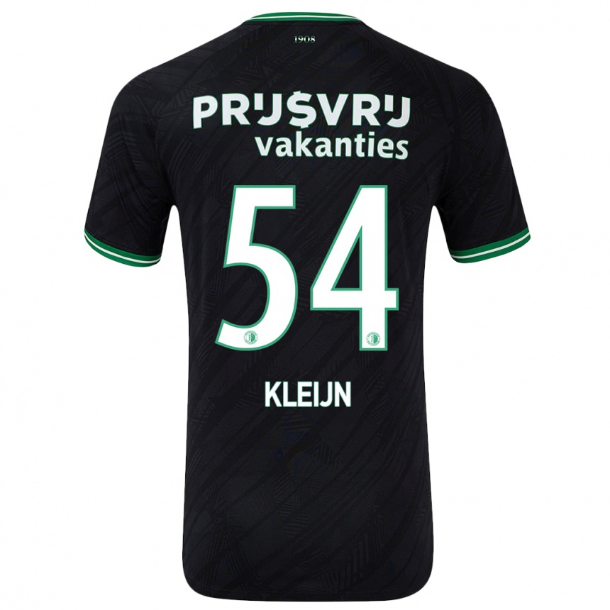 Niño Fútbol Camiseta Mike Kleijn #54 Negro Verde 2ª Equipación 2024/25 México