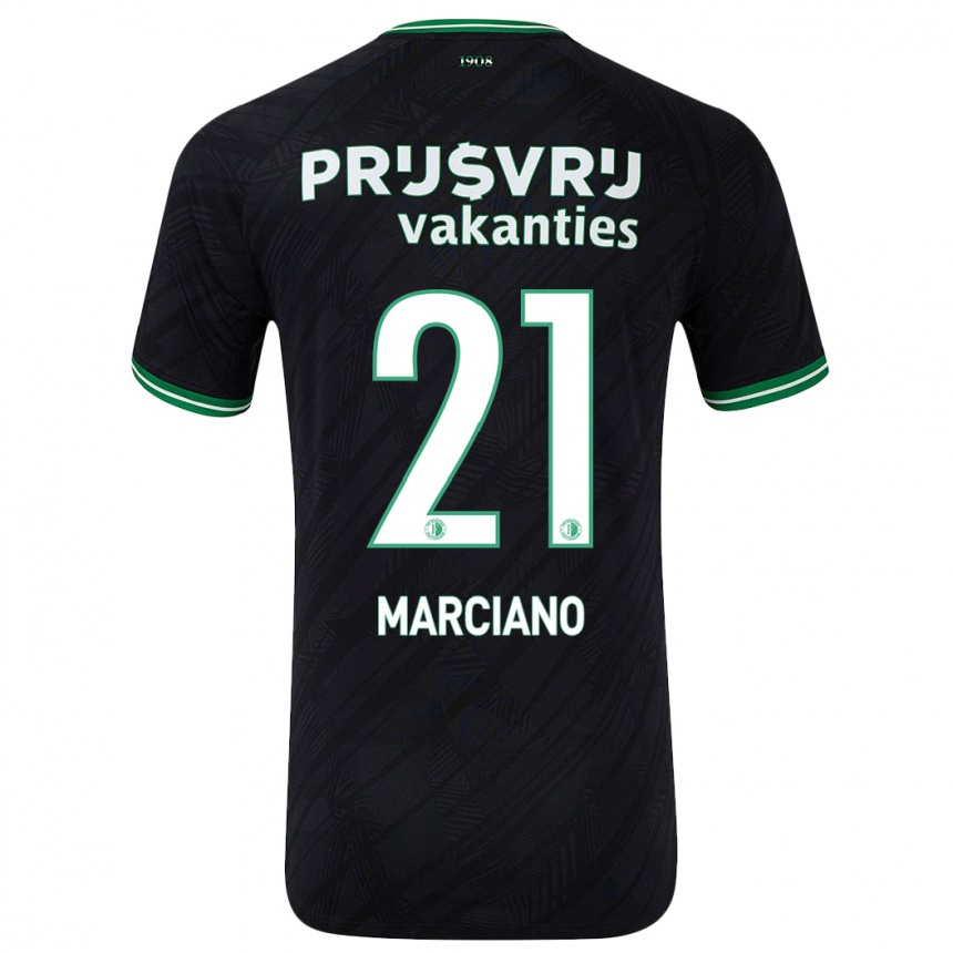 Niño Fútbol Camiseta Ofir Marciano #21 Negro Verde 2ª Equipación 2024/25 México