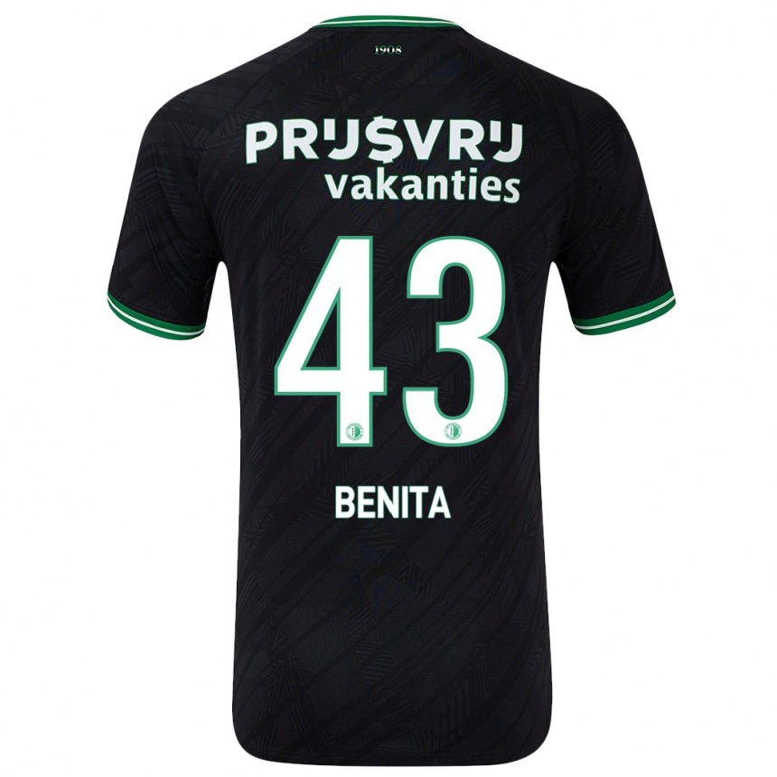 Niño Fútbol Camiseta Mimeirhel Benita #43 Negro Verde 2ª Equipación 2024/25 México