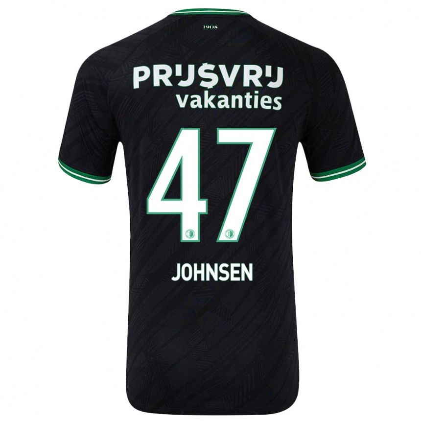 Niño Fútbol Camiseta Mikael Torset Johnsen #47 Negro Verde 2ª Equipación 2024/25 México