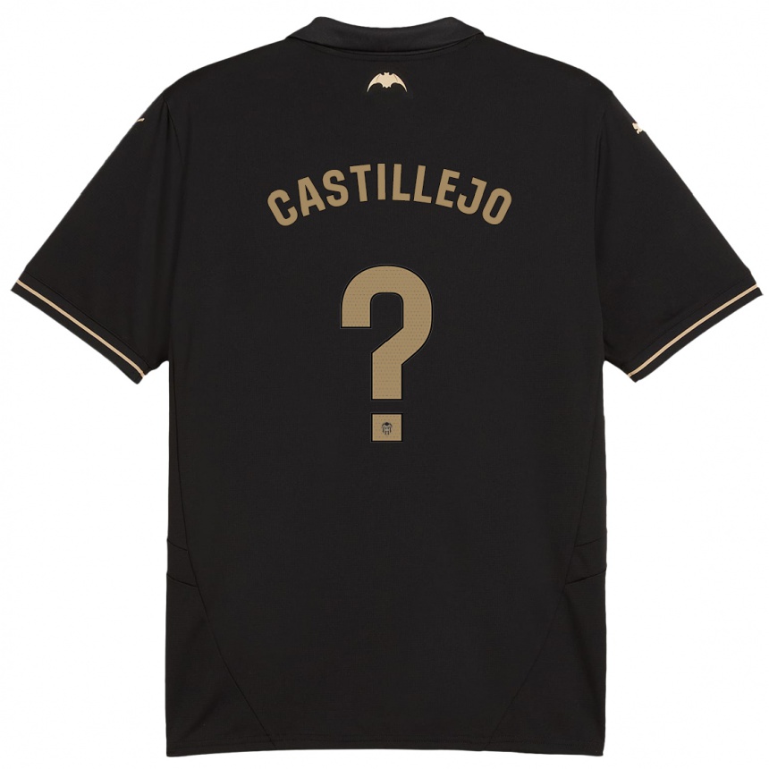 Niño Fútbol Camiseta Samu Castillejo #0 Negro 2ª Equipación 2024/25 México