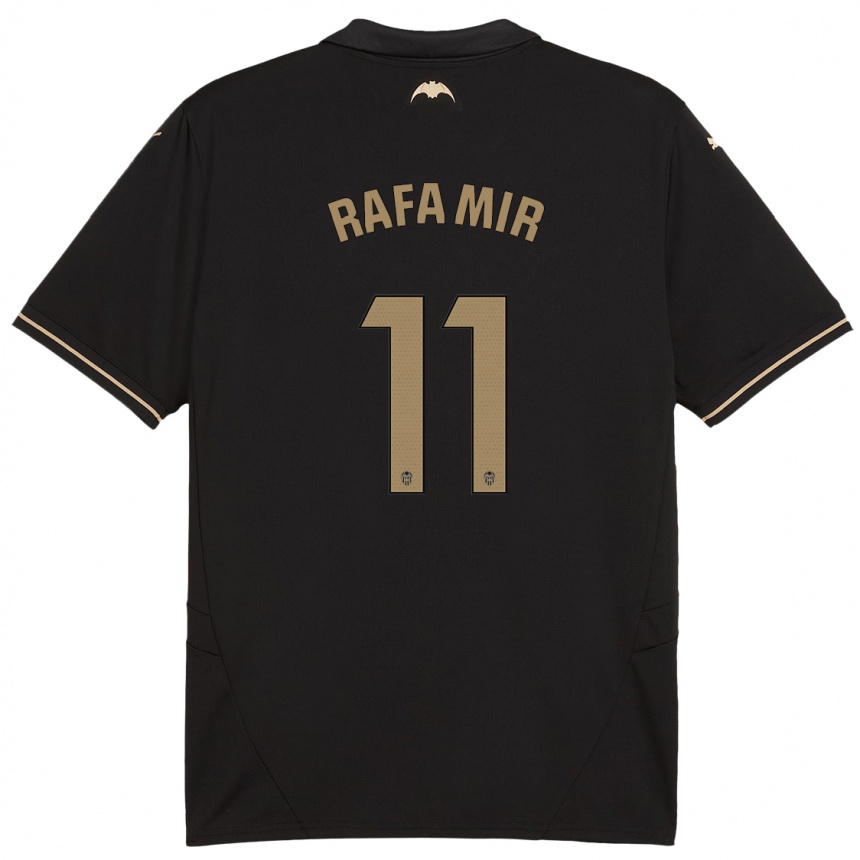 Niño Fútbol Camiseta Rafa Mir #11 Negro 2ª Equipación 2024/25 México