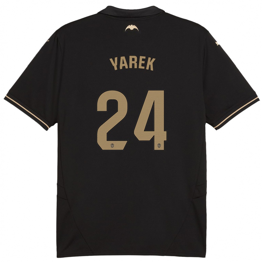 Niño Fútbol Camiseta Yarek Gasiorowski #24 Negro 2ª Equipación 2024/25 México