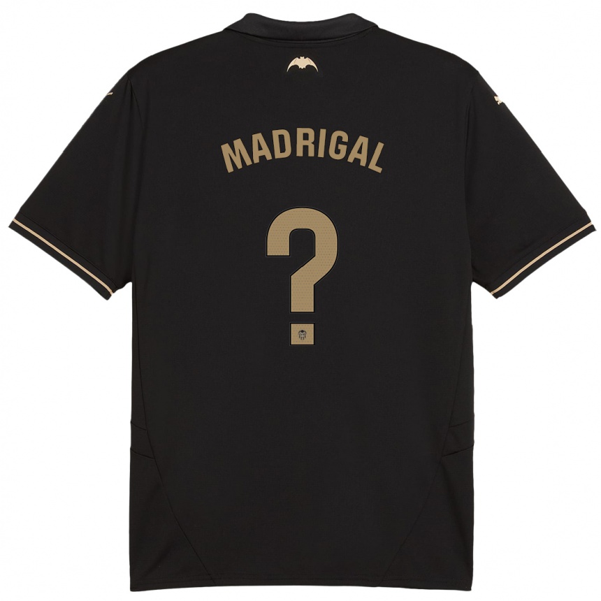 Niño Fútbol Camiseta Warren Madrigal #0 Negro 2ª Equipación 2024/25 México