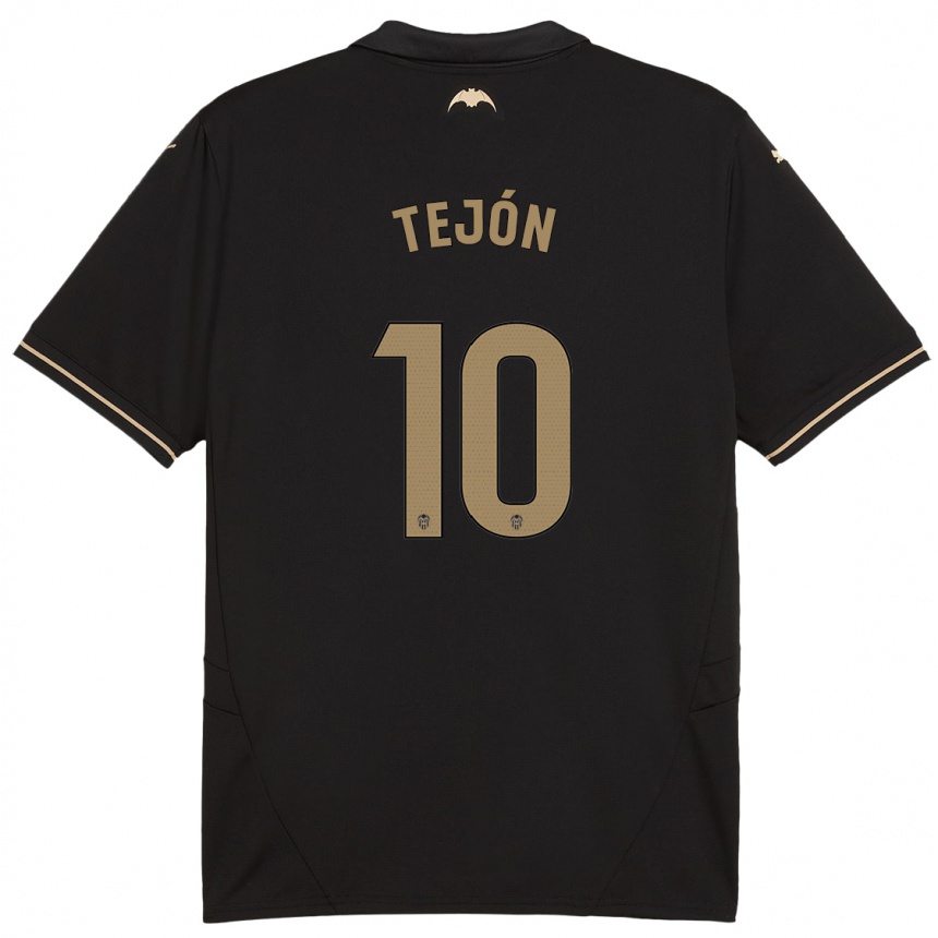 Niño Fútbol Camiseta Martín Tejón #10 Negro 2ª Equipación 2024/25 México