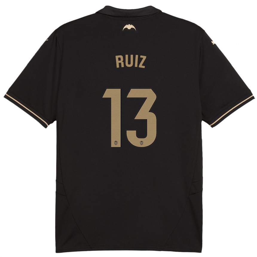 Niño Fútbol Camiseta Nil Ruiz #13 Negro 2ª Equipación 2024/25 México