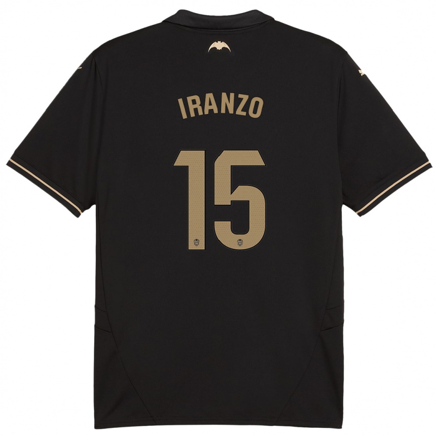 Niño Fútbol Camiseta Rubén Iranzo #15 Negro 2ª Equipación 2024/25 México