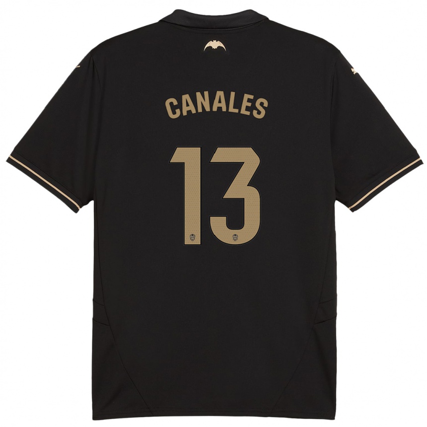 Niño Fútbol Camiseta Antonia Canales #13 Negro 2ª Equipación 2024/25 México