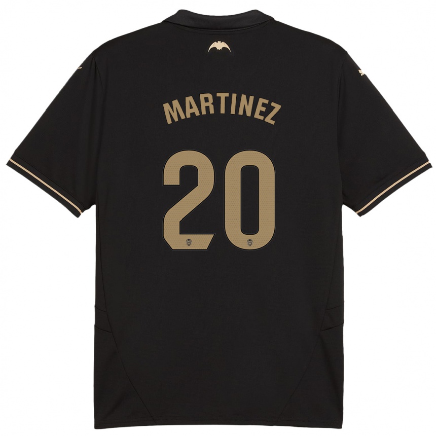 Niño Fútbol Camiseta Asun Martínez #20 Negro 2ª Equipación 2024/25 México