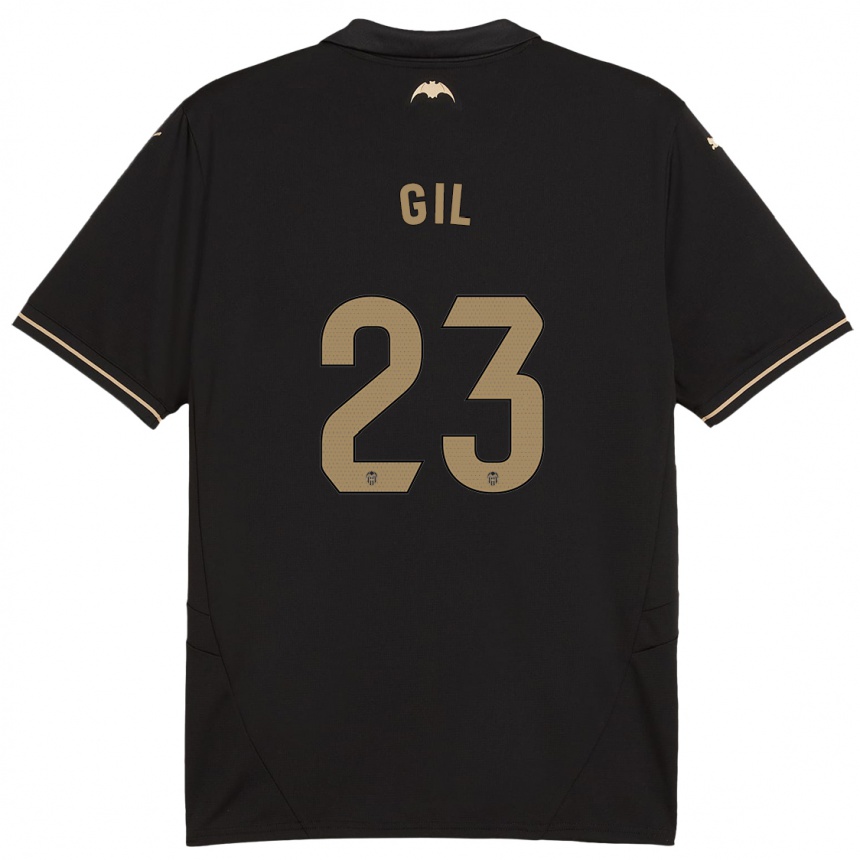 Niño Fútbol Camiseta Elena Gil #23 Negro 2ª Equipación 2024/25 México