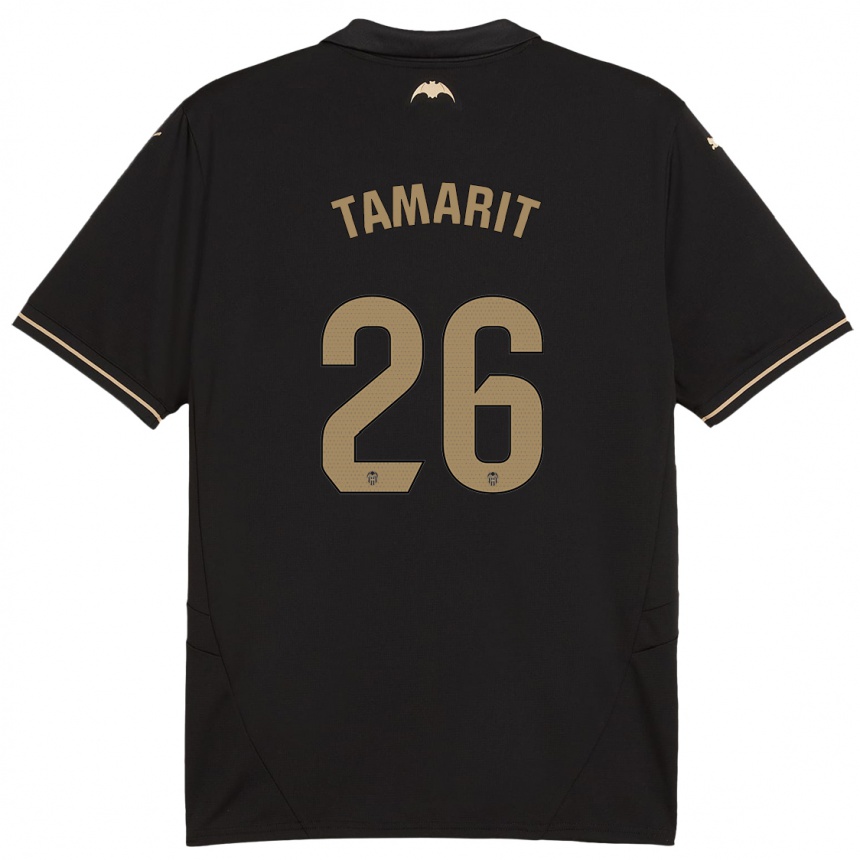 Niño Fútbol Camiseta Sara Tamarit #26 Negro 2ª Equipación 2024/25 México