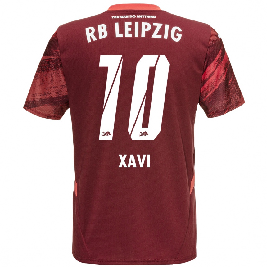 Niño Fútbol Camiseta Xavi Simons #10 Borgoña 2ª Equipación 2024/25 México