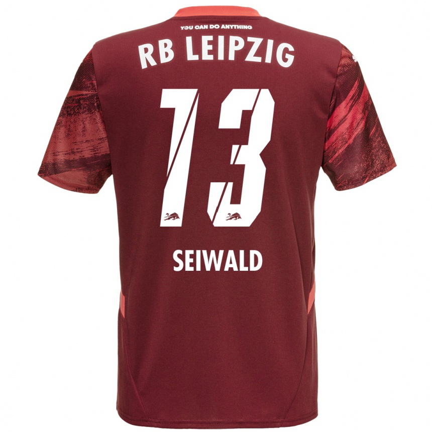 Niño Fútbol Camiseta Nicolas Seiwald #13 Borgoña 2ª Equipación 2024/25 México