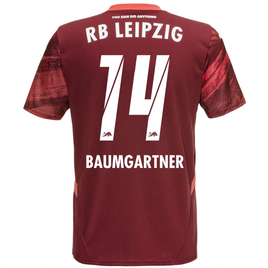 Niño Fútbol Camiseta Christoph Baumgartner #14 Borgoña 2ª Equipación 2024/25 México