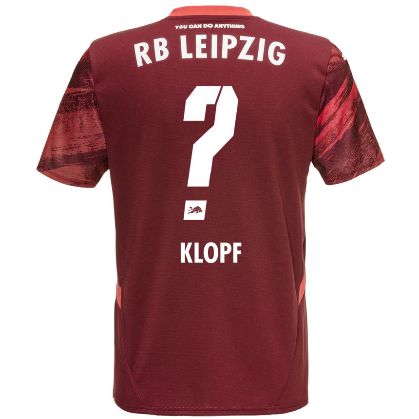 Niño Fútbol Camiseta Oskar Klopf #0 Borgoña 2ª Equipación 2024/25 México