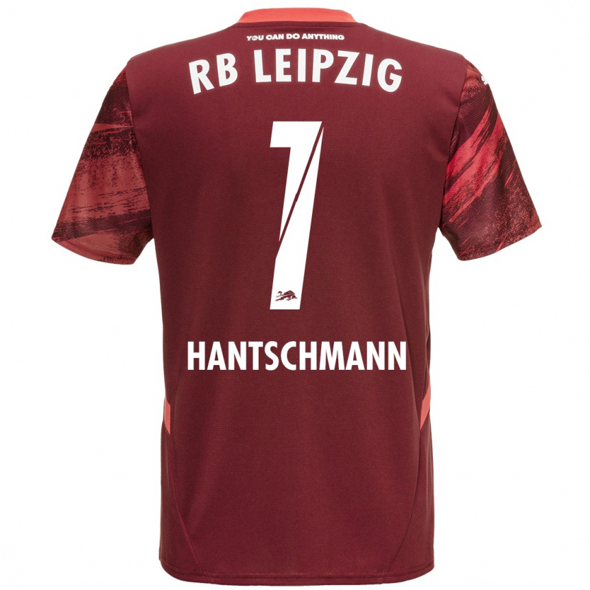 Niño Fútbol Camiseta Franz Hantschmann #1 Borgoña 2ª Equipación 2024/25 México