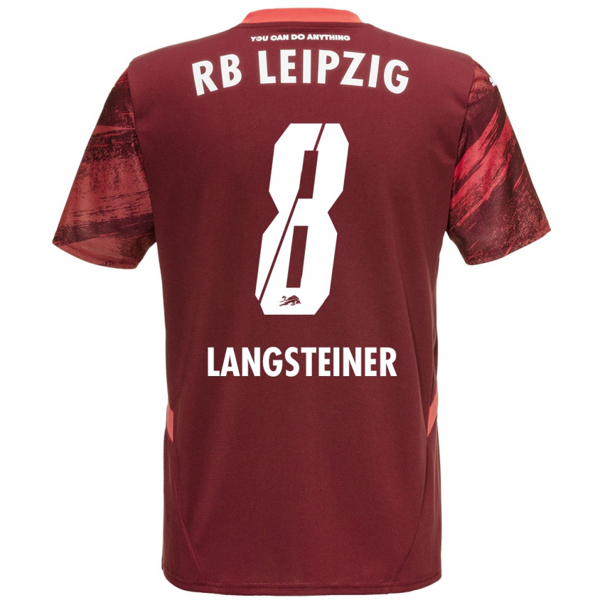 Niño Fútbol Camiseta Toni Langsteiner #8 Borgoña 2ª Equipación 2024/25 México