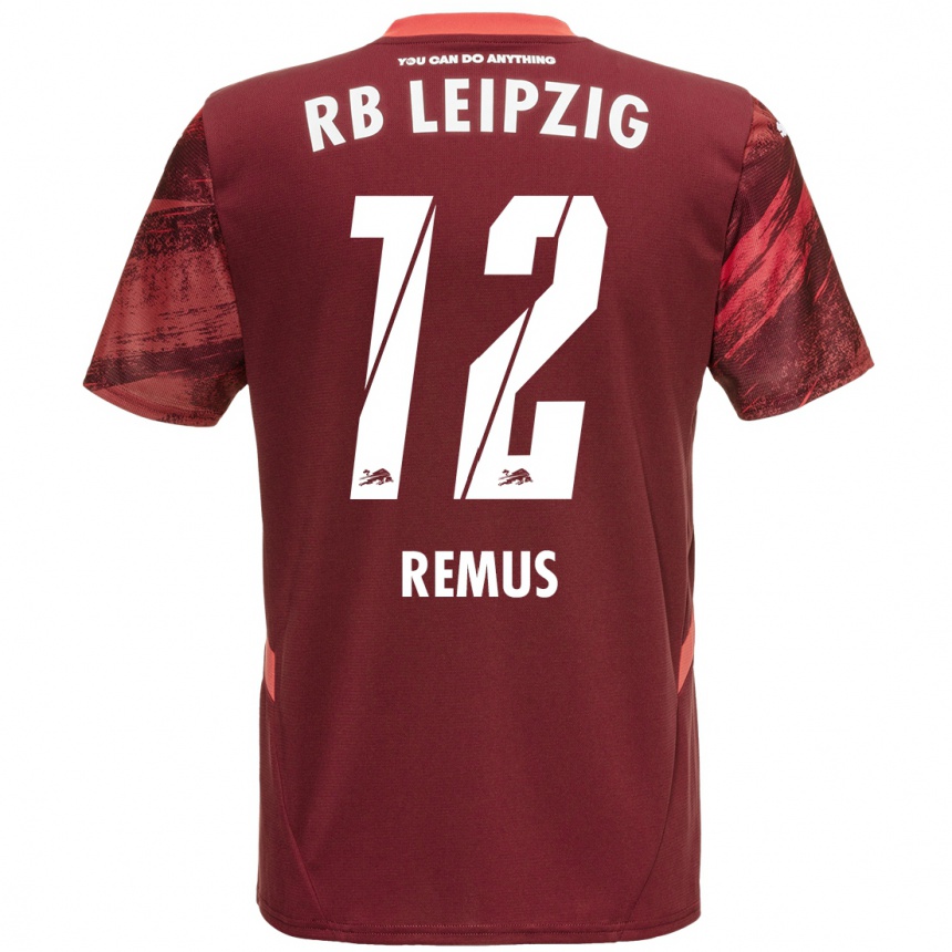 Niño Fútbol Camiseta Niklas Remus #12 Borgoña 2ª Equipación 2024/25 México