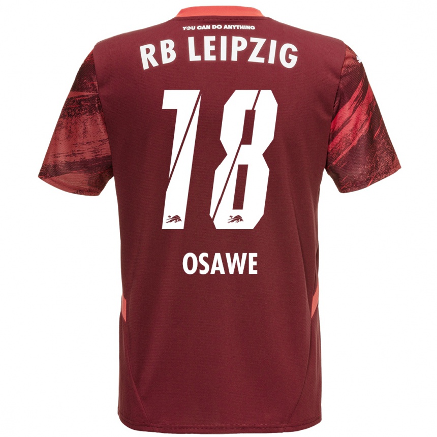 Niño Fútbol Camiseta Winners Osawe #18 Borgoña 2ª Equipación 2024/25 México