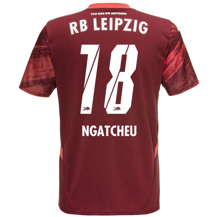 Niño Fútbol Camiseta Yohan Ngatcheu #18 Borgoña 2ª Equipación 2024/25 México