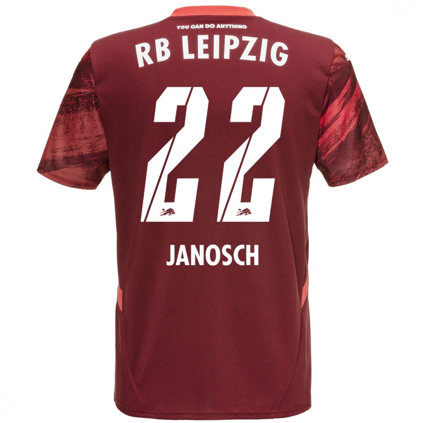 Niño Fútbol Camiseta Luca Janosch #22 Borgoña 2ª Equipación 2024/25 México