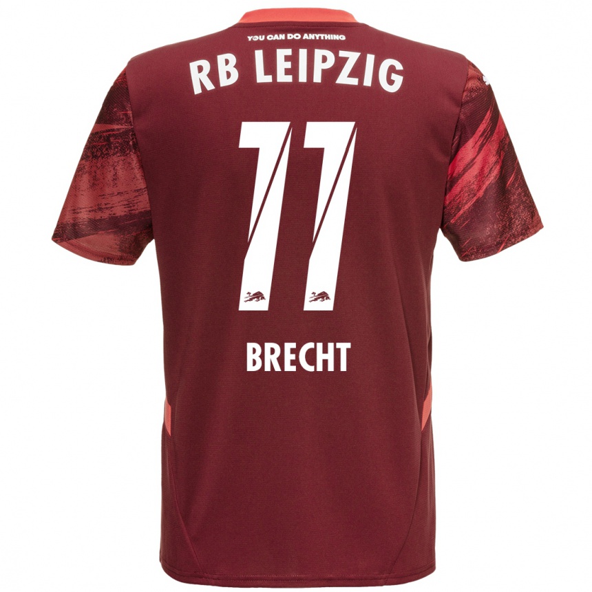 Niño Fútbol Camiseta Barbara Brecht #11 Borgoña 2ª Equipación 2024/25 México