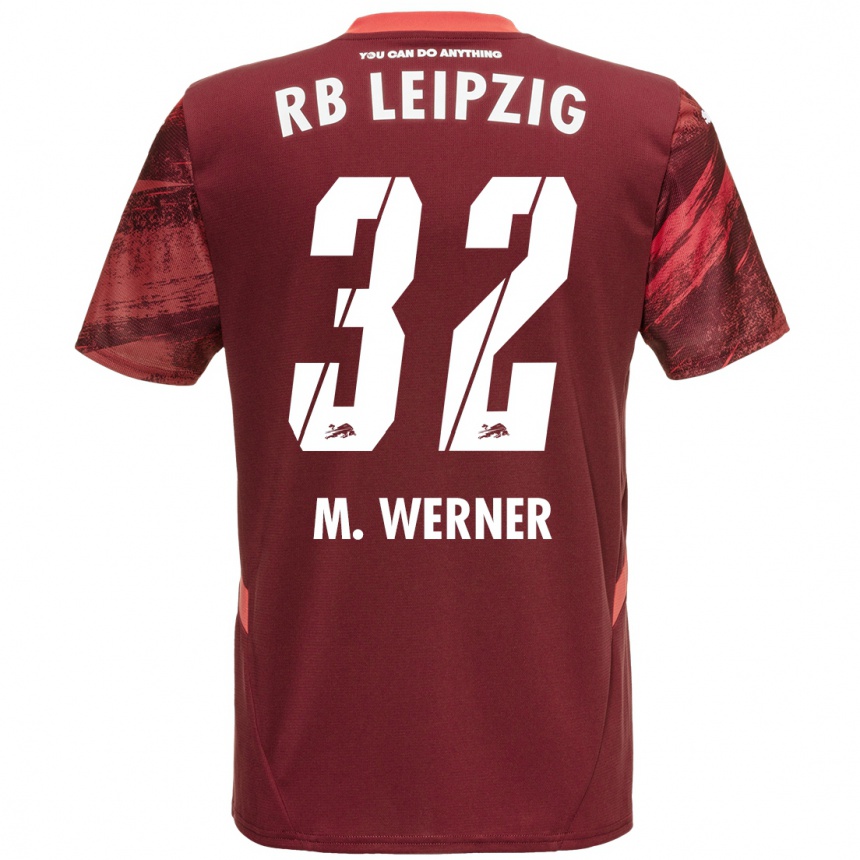 Niño Fútbol Camiseta Mia Werner #32 Borgoña 2ª Equipación 2024/25 México