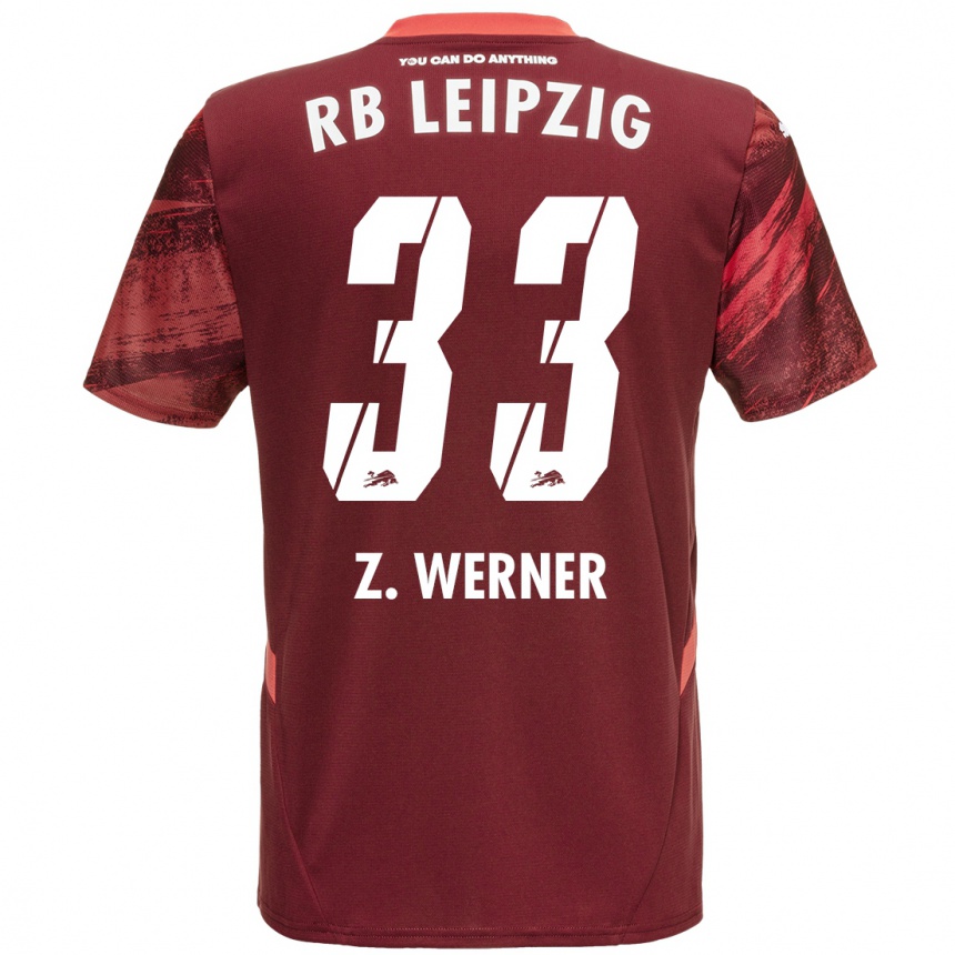 Niño Fútbol Camiseta Zoé Werner #33 Borgoña 2ª Equipación 2024/25 México