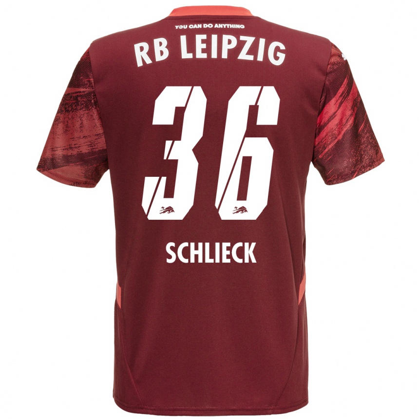 Niño Fútbol Camiseta Timo Schlieck #36 Borgoña 2ª Equipación 2024/25 México