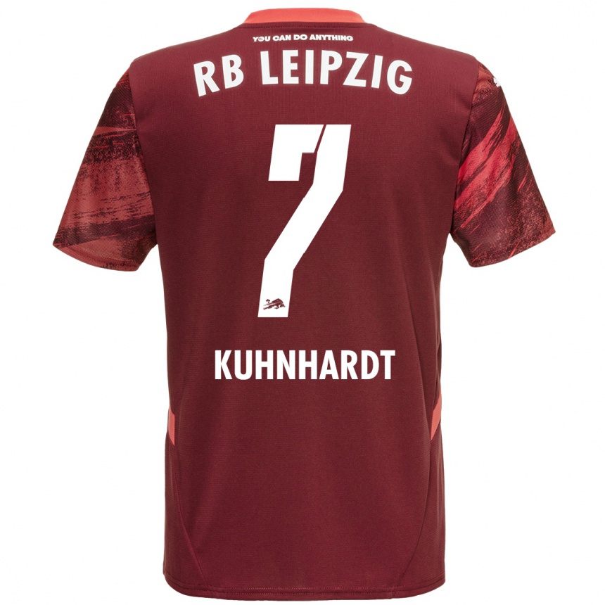 Niño Fútbol Camiseta Paul Kühnhardt #7 Borgoña 2ª Equipación 2024/25 México