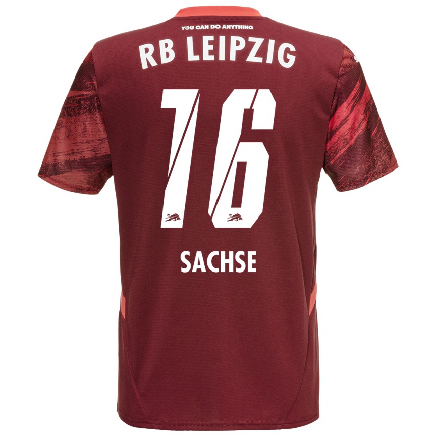 Niño Fútbol Camiseta Jakob Sachse #16 Borgoña 2ª Equipación 2024/25 México