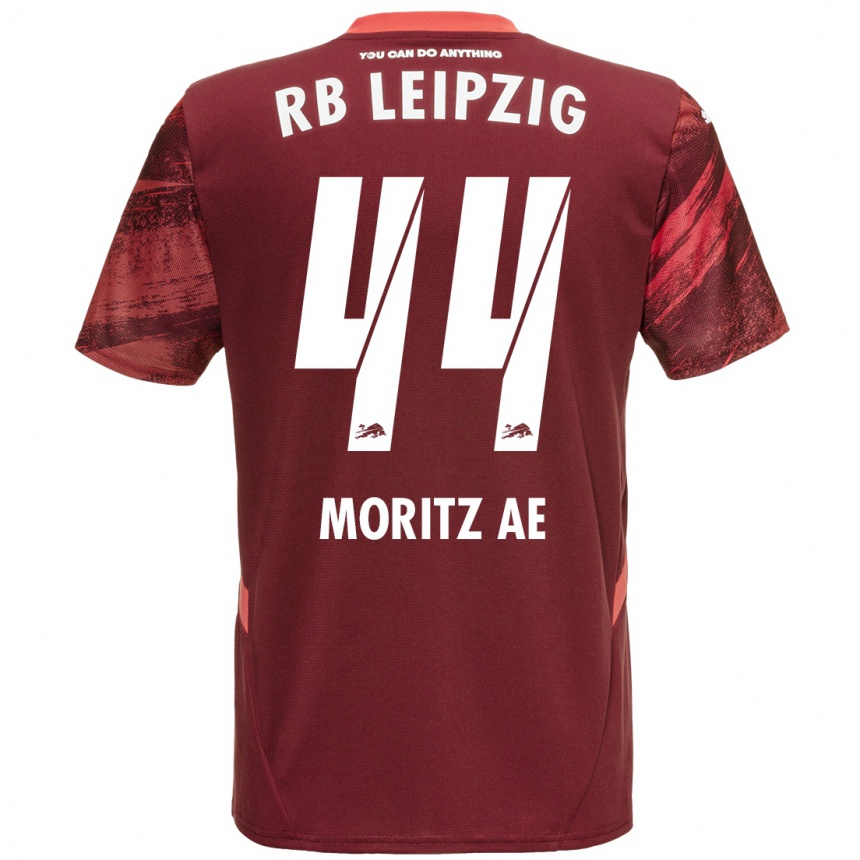 Niño Fútbol Camiseta Moritz Aé #44 Borgoña 2ª Equipación 2024/25 México