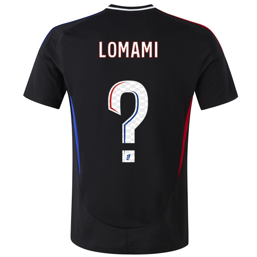 Niño Fútbol Camiseta Irvyn Lomami #0 Negro 2ª Equipación 2024/25 México