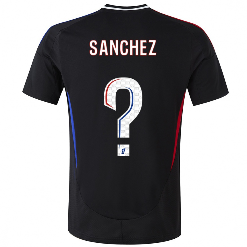 Niño Fútbol Camiseta Florent Sanchez #0 Negro 2ª Equipación 2024/25 México