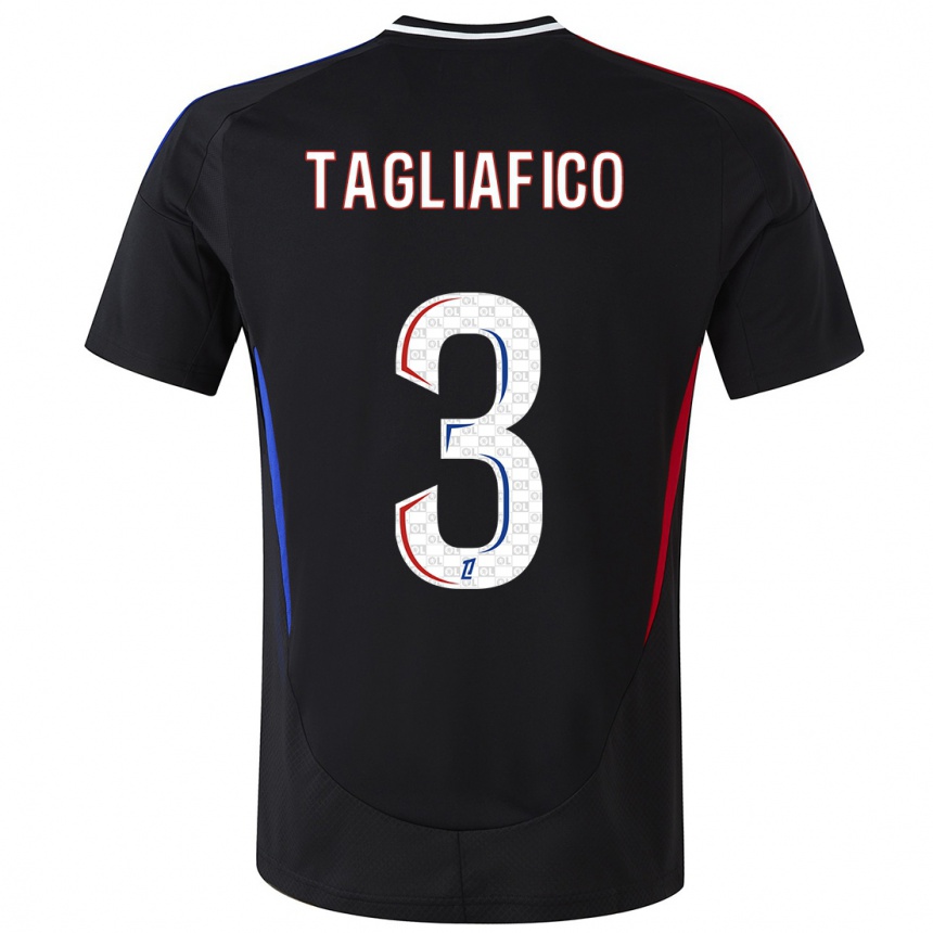 Niño Fútbol Camiseta Nicolas Tagliafico #3 Negro 2ª Equipación 2024/25 México