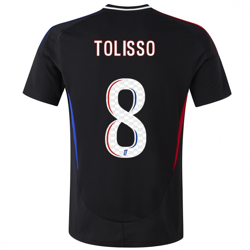 Niño Fútbol Camiseta Corentin Tolisso #8 Negro 2ª Equipación 2024/25 México